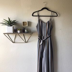 STRIPED JUMPSUIT